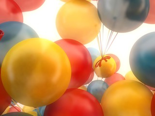 Colorful balloons Palloncini 3d festa party birthday