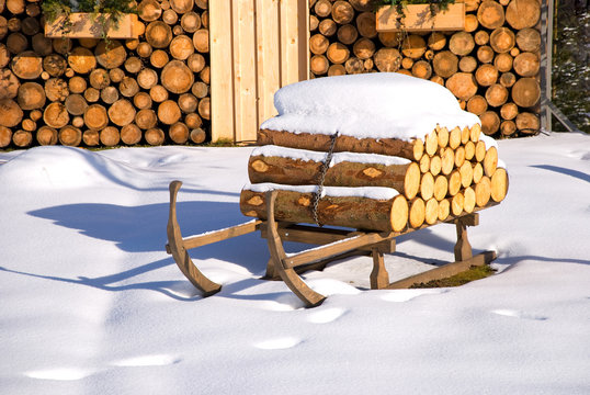 winter hut christmas