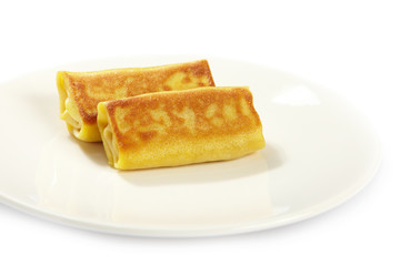 two stuffed pancakes