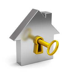 Haus mit Schl&uuml;ssel