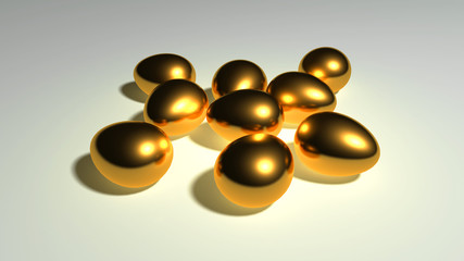 Gold eggs