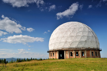 Fototapeta premium Remnants of old soviet radar station