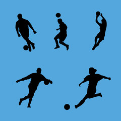 soccer silhouette collection