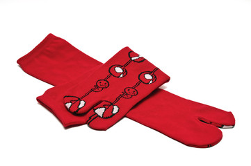 Par de calcetines aislados sobre fondo blanco