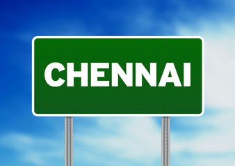 Green Road Sign - Chennai