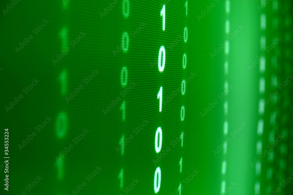 Canvas Prints green data space