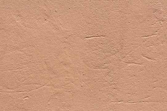 red plaster wall