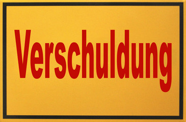 schild: verschuldung