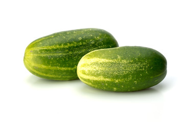 Cucumbers, isolated on white