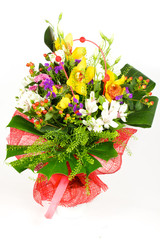 closeup shot of colorful bouquet