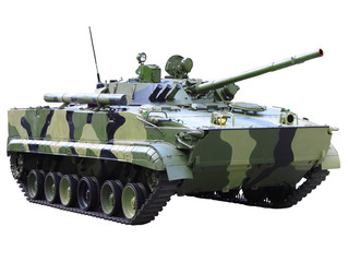 Military  technics - tank. Isolated