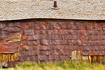 Old abandoned barn detail
