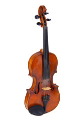 Fototapeta premium Old violin, isolated on a white background