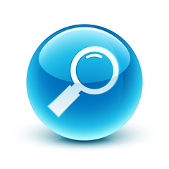 icône loupe zoom / magnifying glass icon