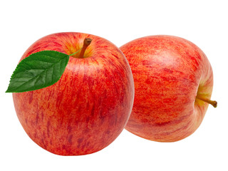 red apple isolated on white background