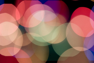 Color lights blur background