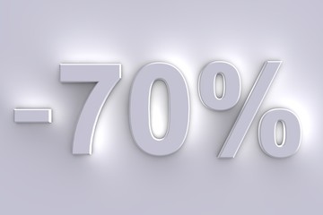 -70 %