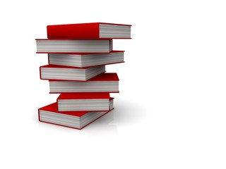 Buchstapel 3D