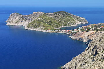 Fototapeta na wymiar Kefalonia wyspa w Grecji na Morzu Jońskim. Obszar Assos