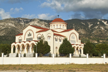 Fototapeta na wymiar Saint Gerasimos of Omalon at Kefalonia island in Greece