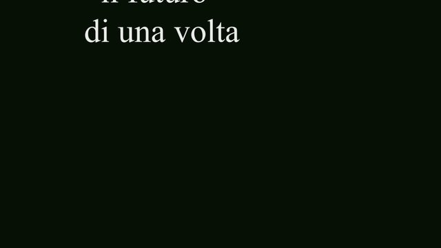 Non c ' &egrave; pi&ugrave; il futuro di una volta