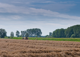 Hay baling in the Netherlands