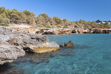 'Gradakia' beach at Argostoli of Kefalonia island in Greece