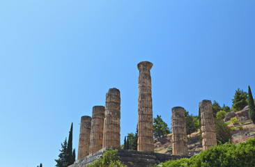 Temple of Apollo at Delphi oracle in Greece