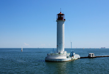 Fototapeta na wymiar lighthouse if black sea