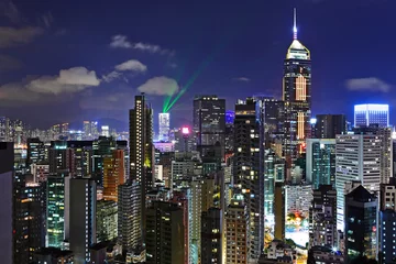 Foto op Plexiglas Hong kong at night © leungchopan