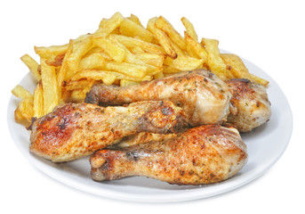 Muslos de pollo.