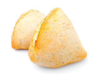 tasty bun, isolated on a white background