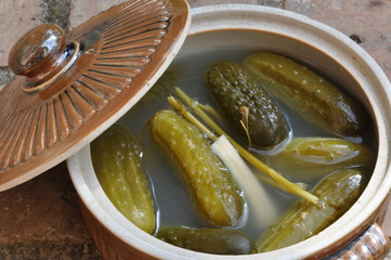 Pickled cucumbers