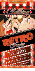 Partyflyer Retro