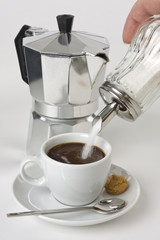 Moka mit Zucker