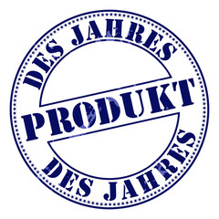 stempel produkt des jahres button freigestellt