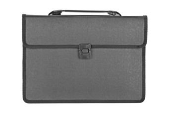 Black briefcase for papers
