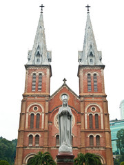 Fototapeta na wymiar Notre Dame , Ho Chi Minh City in Vietnam.