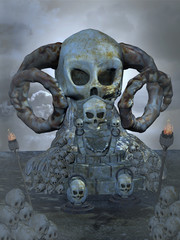 skull throne