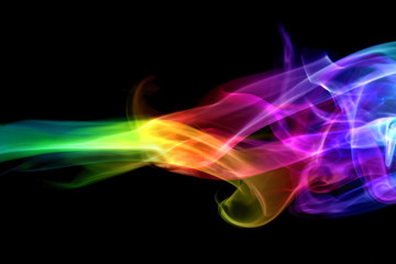 Colorful smoke