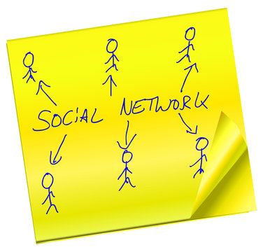Haftnotiz - Social Network
