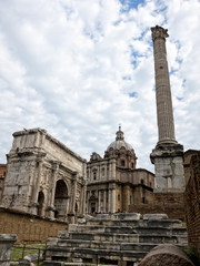 Fototapeta na wymiar Forum w Rzymie, Włochy