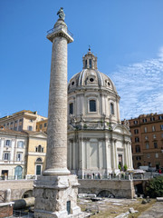 Fototapeta na wymiar Trajan's Forum in Rome, Italy