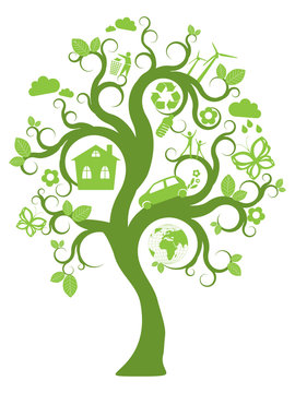 Green eco tree