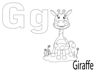 Coloring Alphabet for Kids ,G