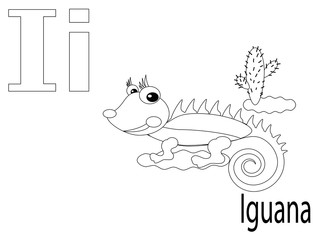 Coloring Alphabet for Kids ,I