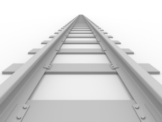 Fototapeta premium Straight railroad