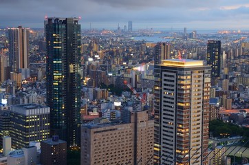 Obraz premium Osaka Skyline