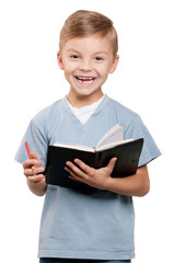 Boy with book