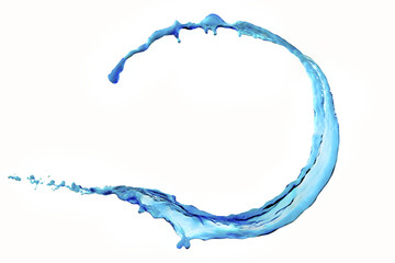 Blue water circle